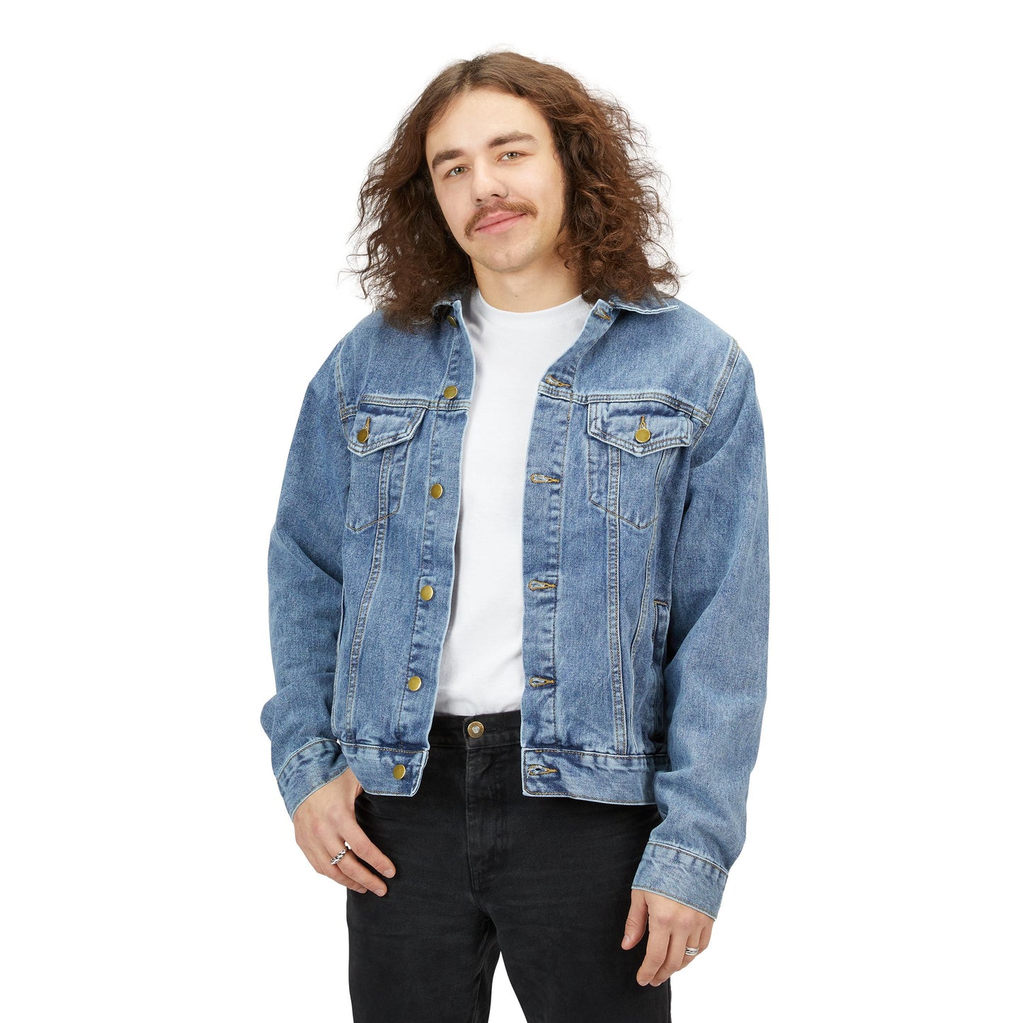 Bro My Cup Overflows - Oversized Denim Jacket