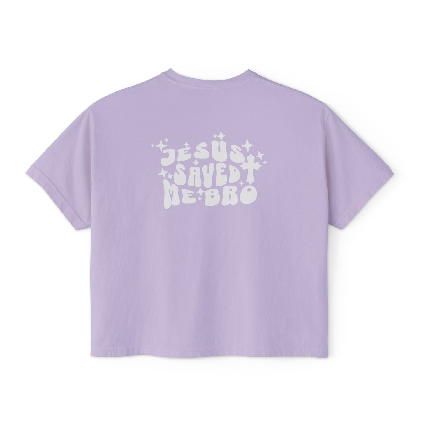 Jesus Saved Me Bro - Women's Oversized Crop Top