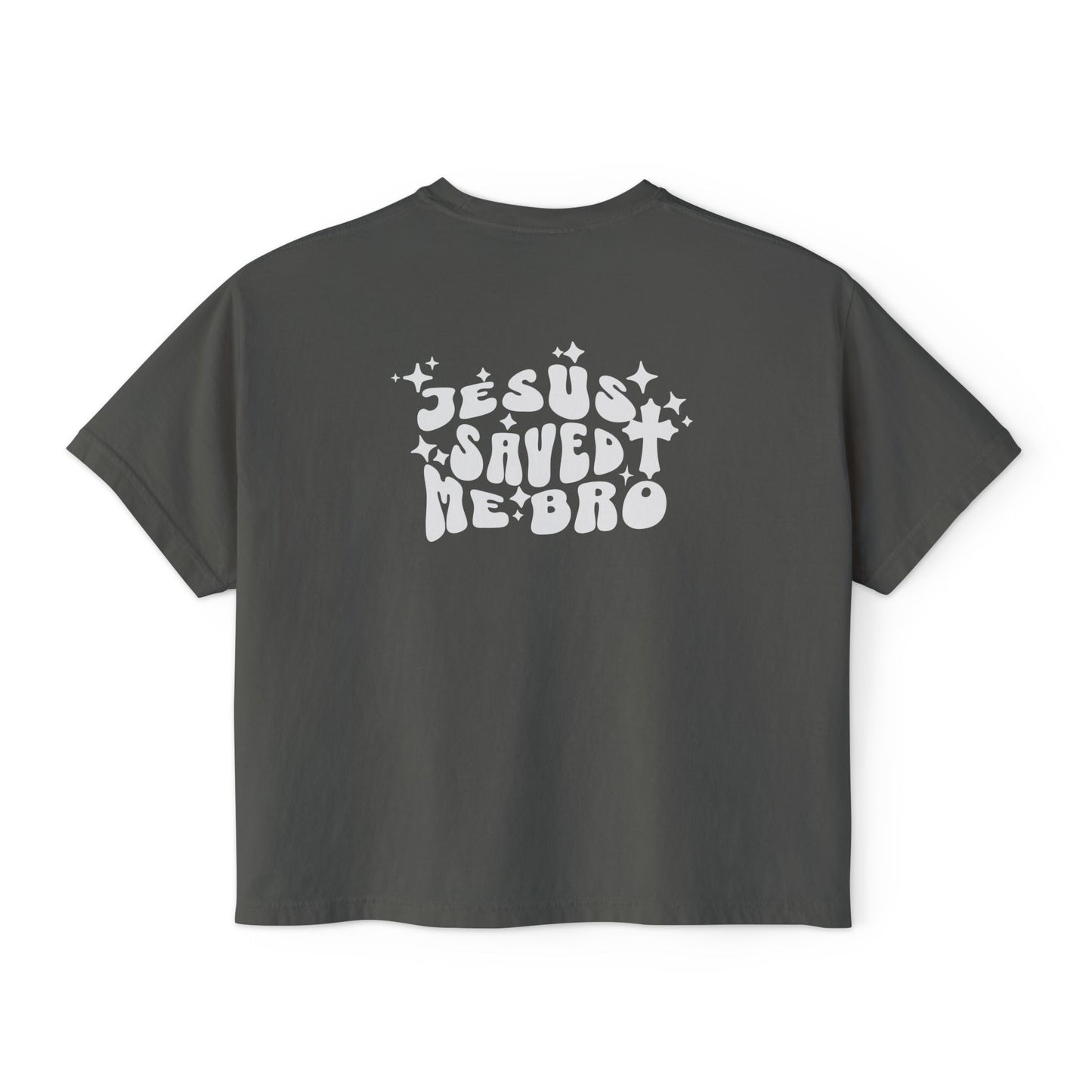 Jesus Saved Me Bro - Women's Oversized Crop Top